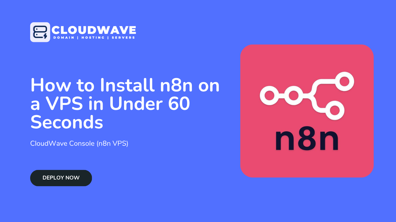 How to Install n8n on a VPS in Under 60 Seconds